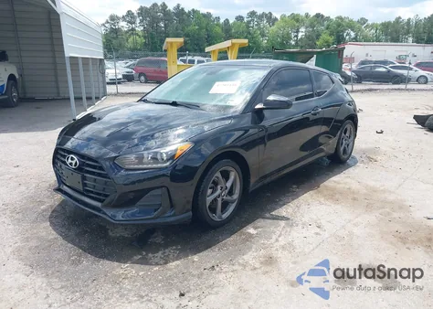 2019 Hyundai Veloster 2.0 из США, поврежденный, VIN KMHTG6AF9KU004053